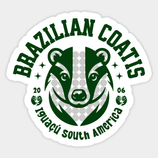 The coatis from Iguacu, Brazil Sticker